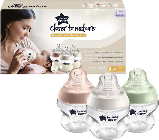 Tommee Tippee Closer to Nature Baby Bottles pack of three