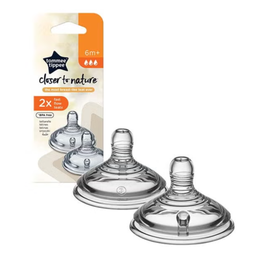 Fast Flow Teat 6 Months+ Clear anticolic, Pack Of 2