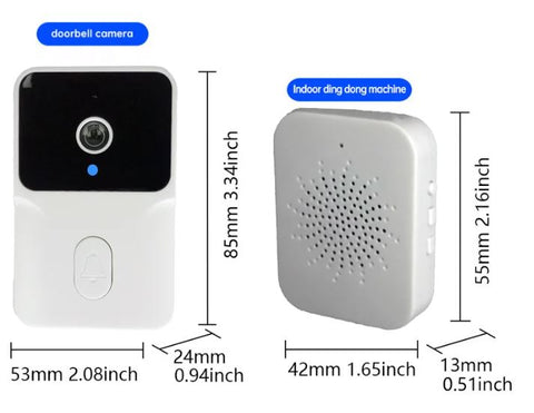 Smart Wireless Remote Video Doorbell Camera, HD Infrared Night Vision Wifi Video Doorbell With Voice Change, Auto Capture Storage Doorbell for Home Security