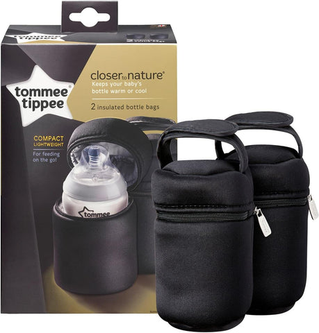 Tommee Tippee Closer To Nature Insulated Bottle Bag, 2 Pieces