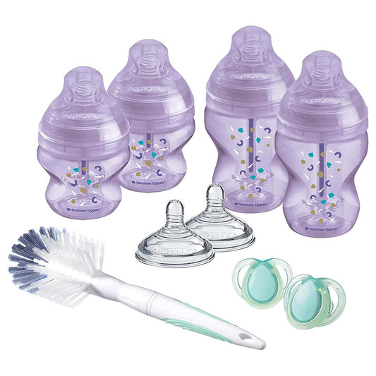 Tommee Tippee - Newborn Baby Bottle Starter Kit - Purple